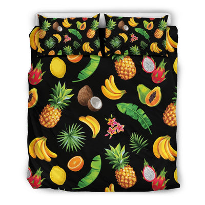 Tropical Fruits Pattern Print Design TF03 Duvet Cover Bedding Set-JORJUNE.COM