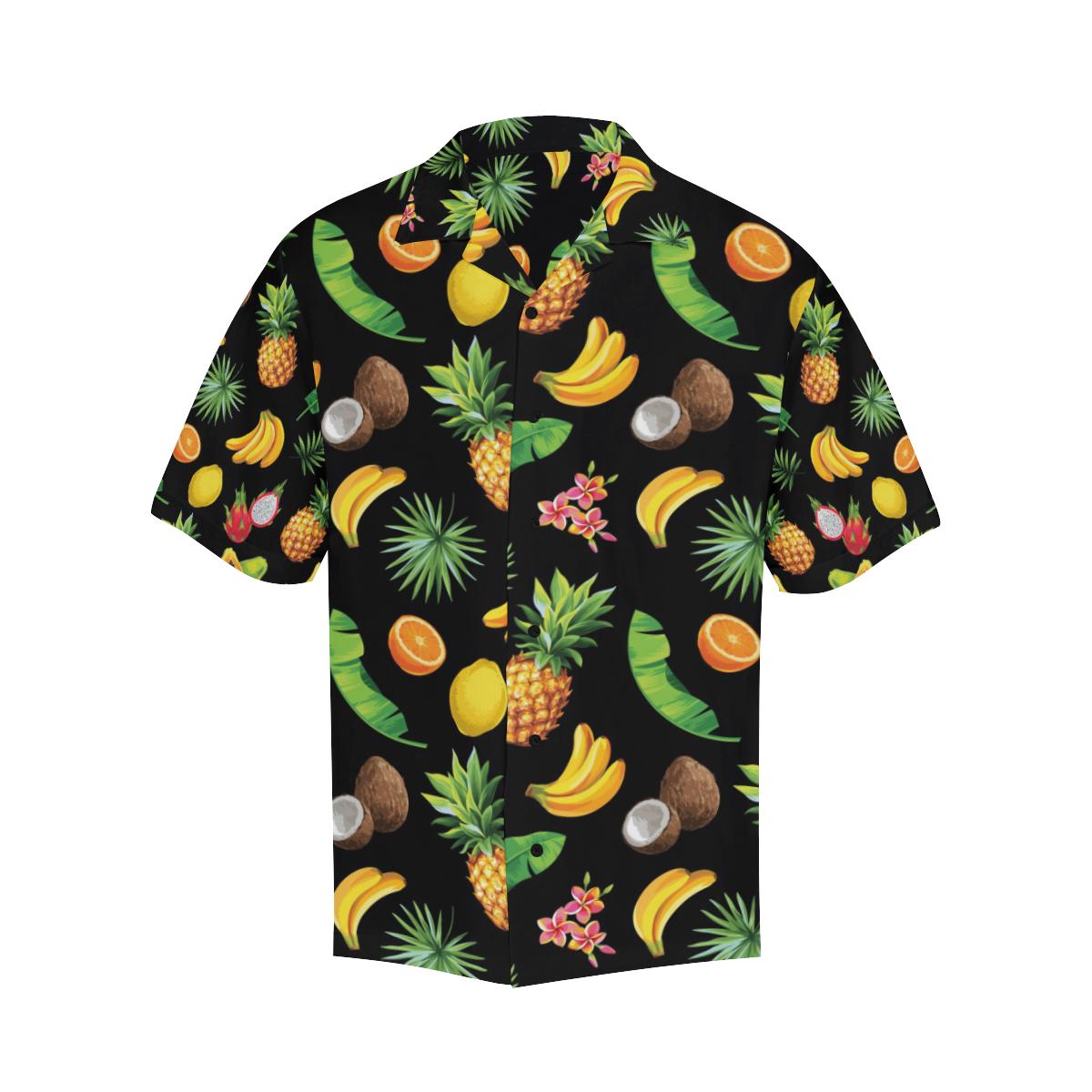 Tropical Fruits Pattern Print Design TF03 Men Hawaiian Shirt-JorJune