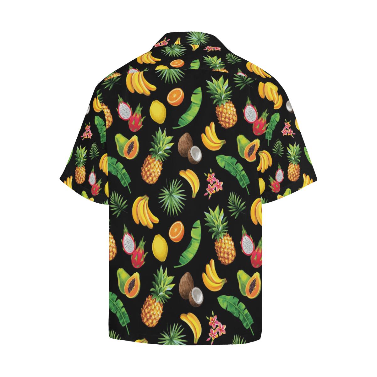 Tropical Fruits Pattern Print Design TF03 Men Hawaiian Shirt-JorJune