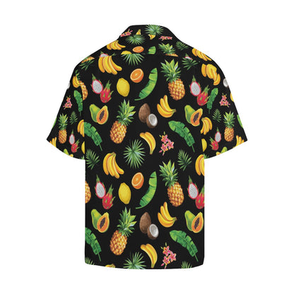 Tropical Fruits Pattern Print Design TF03 Men Hawaiian Shirt-JorJune