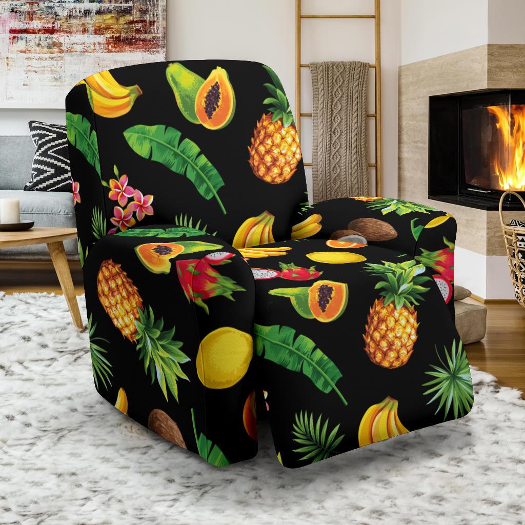 Tropical Fruits Pattern Print Design TF03 Recliner Slipcover-JORJUNE.COM