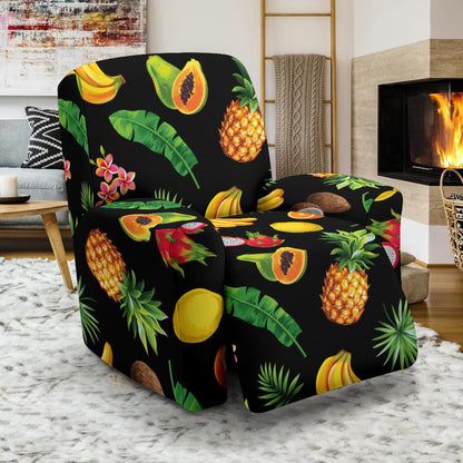Tropical Fruits Pattern Print Design TF03 Recliner Slipcover-JORJUNE.COM