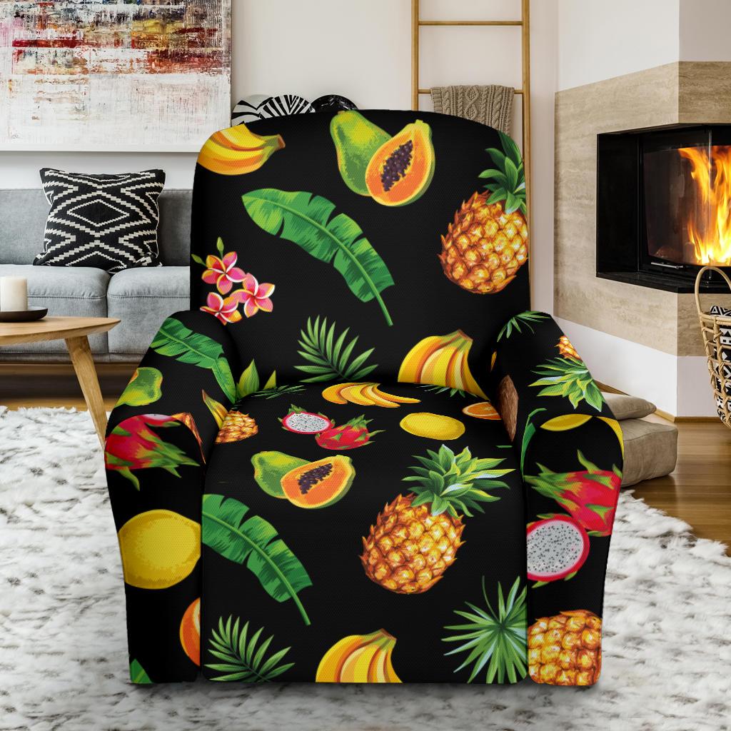 Tropical Fruits Pattern Print Design TF03 Recliner Slipcover-JORJUNE.COM