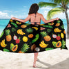 Tropical Fruits Pattern Print Design TF03 Sarong Pareo Wrap-JORJUNE.COM