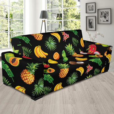 Tropical Fruits Pattern Print Design TF03 Sofa Slipcover-JORJUNE.COM