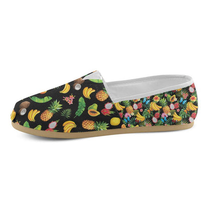 Tropical Fruits Pattern Print Design TF03 Women Casual Shoes-JorJune.com
