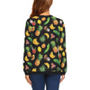 Tropical Fruits Pattern Print Design TF03 Women Long Sleeve Sweatshirt-JorJune