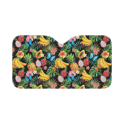 Tropical Fruits Pattern Print Design TF04 Car Sun Shade-JorJune