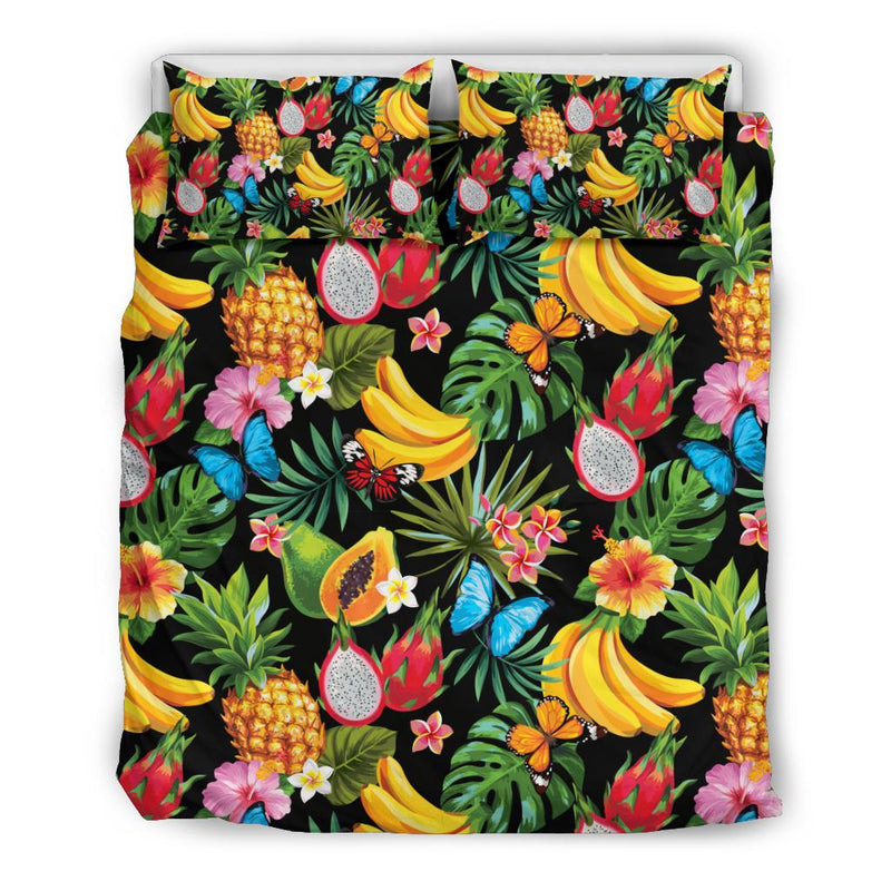 Tropical Fruits Pattern Print Design TF04 Duvet Cover Bedding Set-JORJUNE.COM