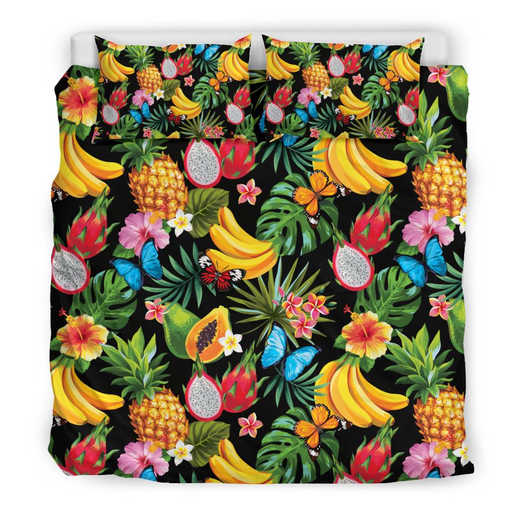 Tropical Fruits Pattern Print Design TF04 Duvet Cover Bedding Set-JORJUNE.COM