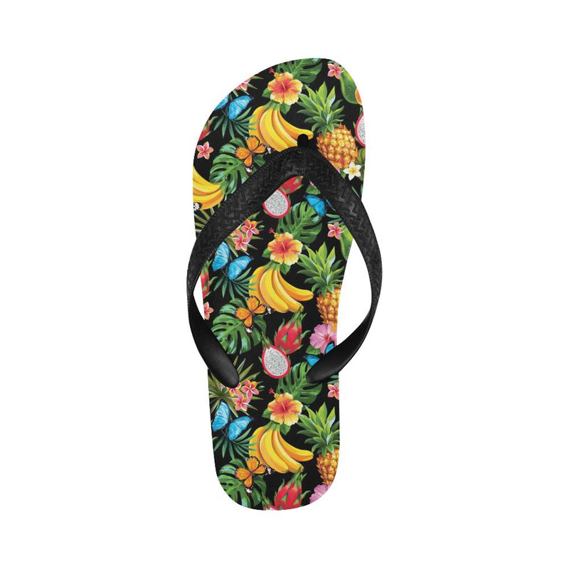 Tropical Fruits Pattern Print Design TF04 Flip Flops-JorJune