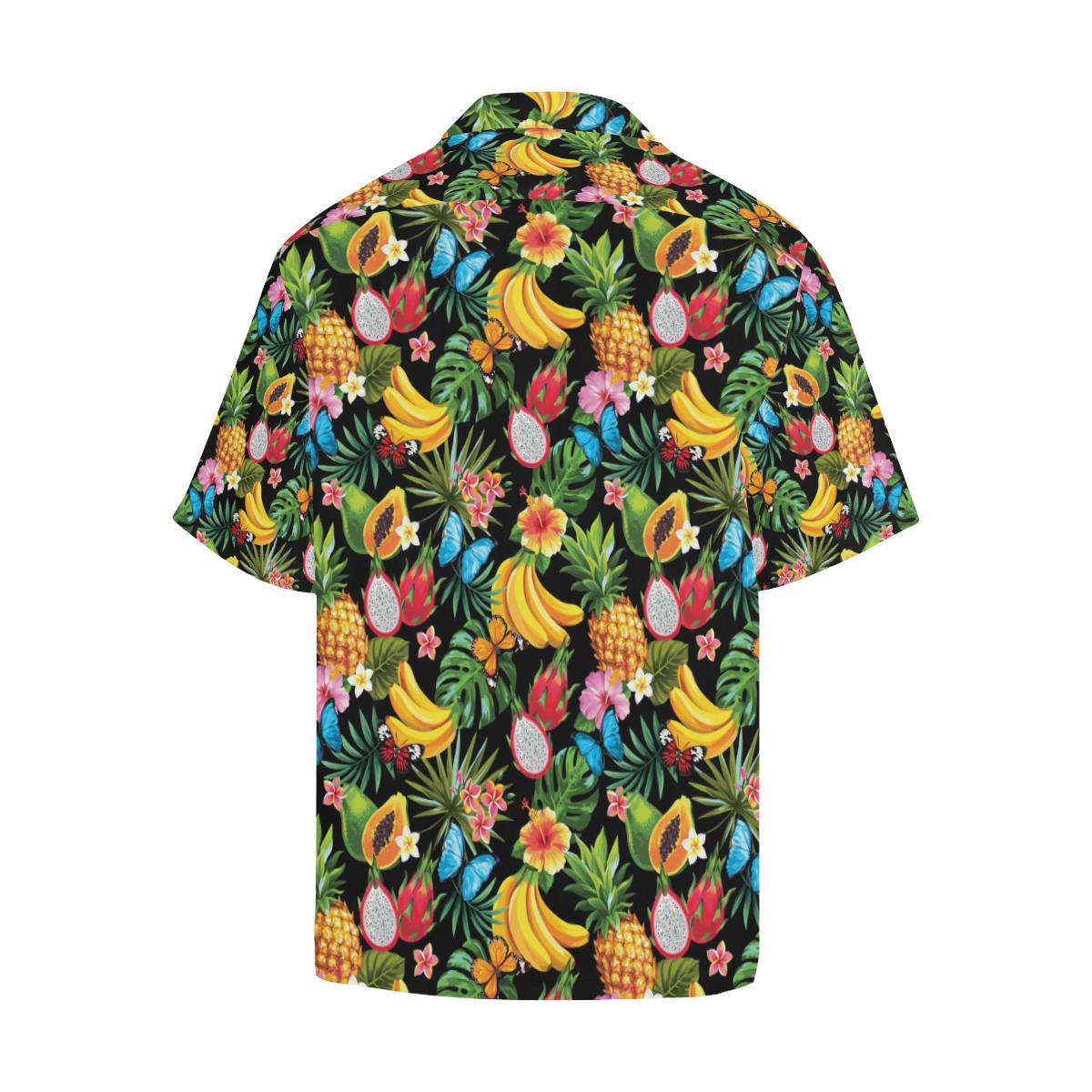 Tropical Fruits Pattern Print Design TF04 Men Hawaiian Shirt-JorJune