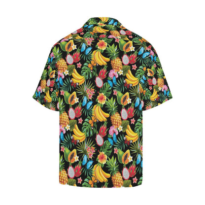 Tropical Fruits Pattern Print Design TF04 Men Hawaiian Shirt-JorJune