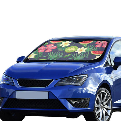 Tropical Fruits Pattern Print Design TF05 Car Sun Shade-JorJune