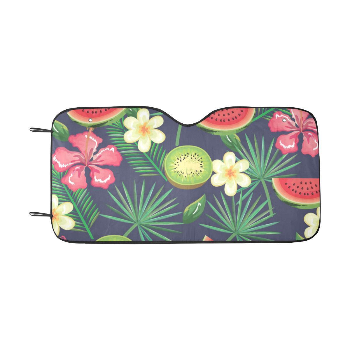 Tropical Fruits Pattern Print Design TF05 Car Sun Shade-JorJune