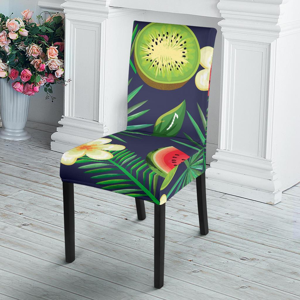 Tropical Fruits Pattern Print Design TF05 Dining Chair Slipcover-JORJUNE.COM