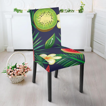 Tropical Fruits Pattern Print Design TF05 Dining Chair Slipcover-JORJUNE.COM
