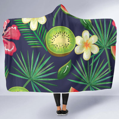 Tropical Fruits Pattern Print Design TF05 Hooded Blanket-JORJUNE.COM