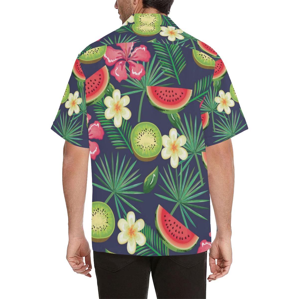 Tropical Fruits Pattern Print Design TF05 Men Hawaiian Shirt-JorJune