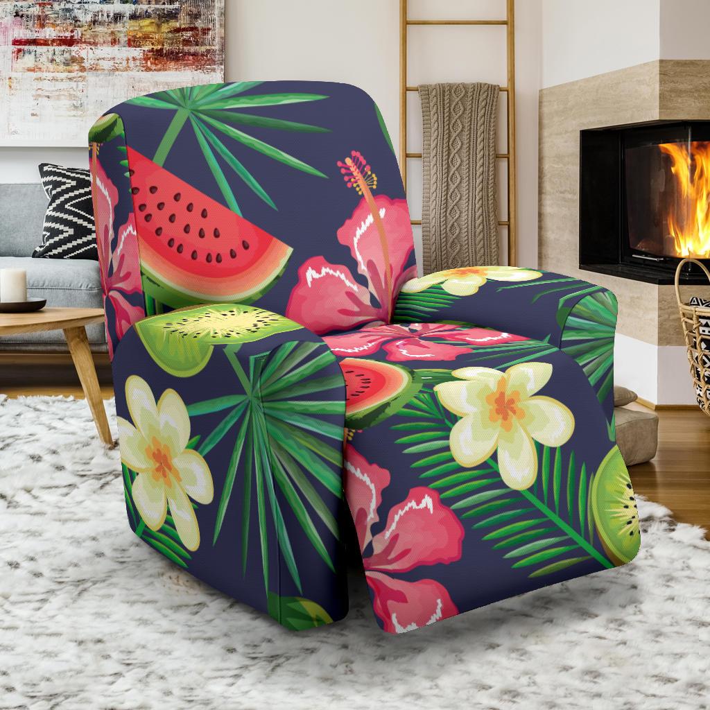Tropical Fruits Pattern Print Design TF05 Recliner Slipcover-JORJUNE.COM