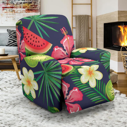 Tropical Fruits Pattern Print Design TF05 Recliner Slipcover-JORJUNE.COM