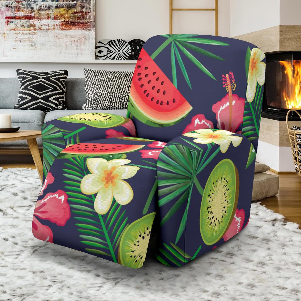 Tropical Fruits Pattern Print Design TF05 Recliner Slipcover-JORJUNE.COM