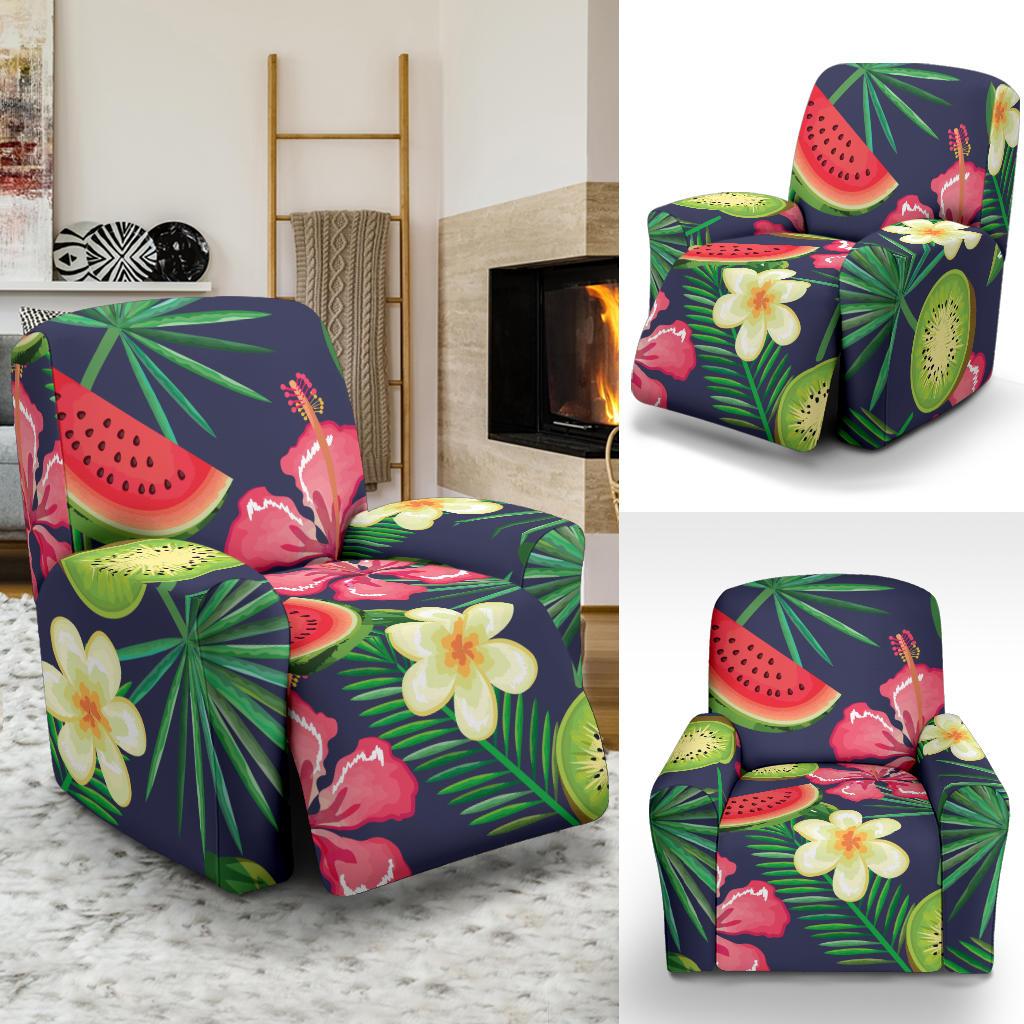 Tropical Fruits Pattern Print Design TF05 Recliner Slipcover-JORJUNE.COM