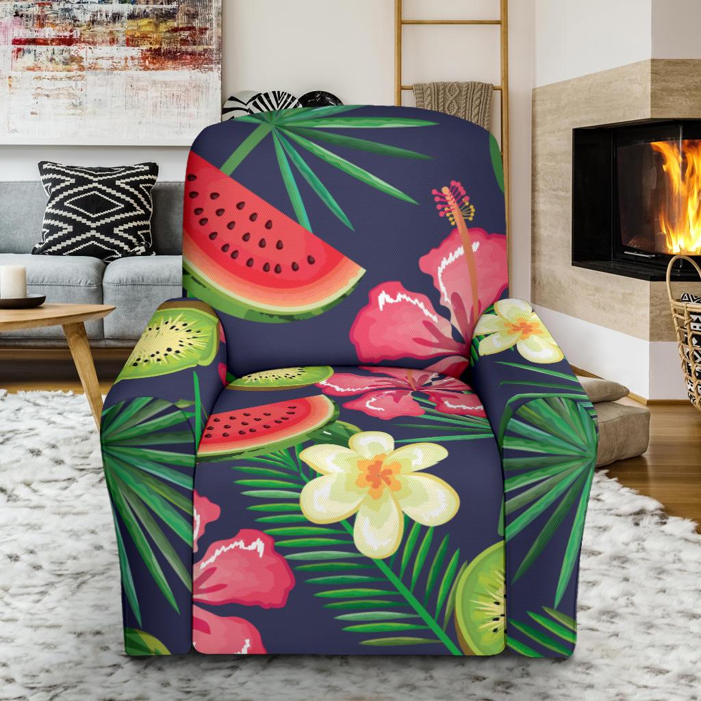 Tropical Fruits Pattern Print Design TF05 Recliner Slipcover-JORJUNE.COM