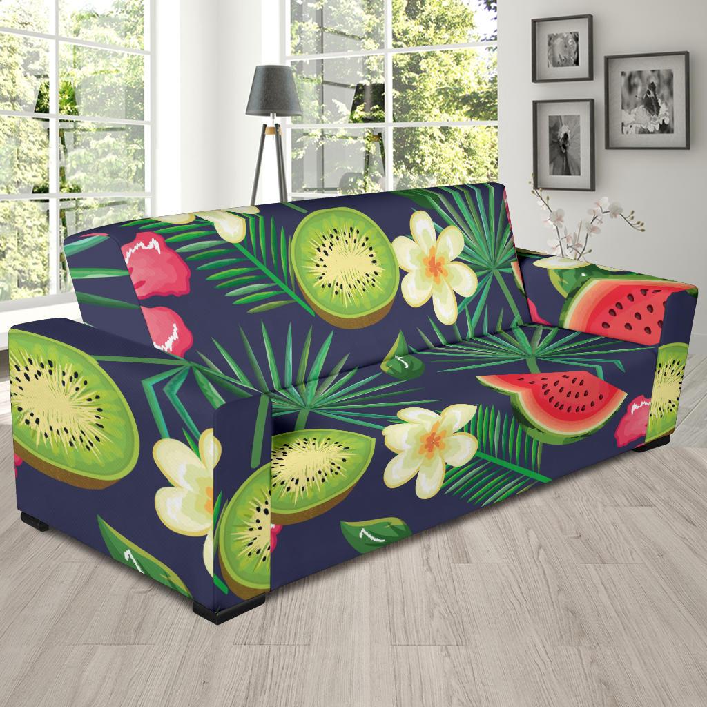 Tropical Fruits Pattern Print Design TF05 Sofa Slipcover-JORJUNE.COM