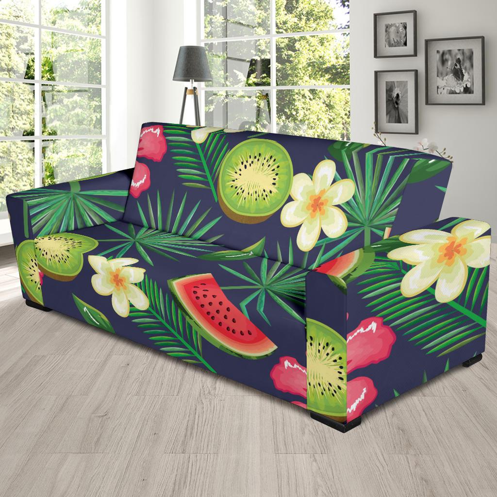 Tropical Fruits Pattern Print Design TF05 Sofa Slipcover-JORJUNE.COM