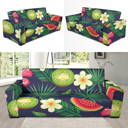 Tropical Fruits Pattern Print Design TF05 Sofa Slipcover-JORJUNE.COM