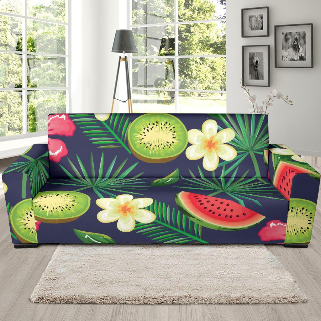 Tropical Fruits Pattern Print Design TF05 Sofa Slipcover-JORJUNE.COM