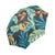 Tropical Palm Leaves Hawaiian Flower Automatic Foldable Umbrella