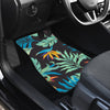 Tropical Palm Leaves Hawaiian Flower Front and Back Car Floor Mats