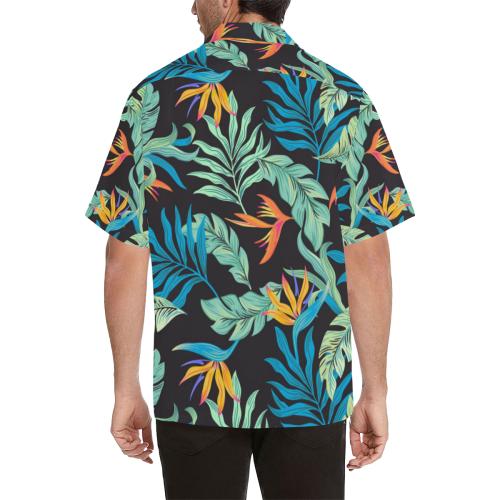 Tropical Palm Leaves Hawaiian Flower Men Hawaiian Shirt