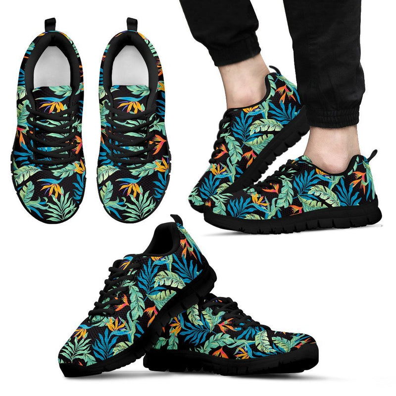 Tropical Palm Leaves Hawaiian Flower Men Sneakers