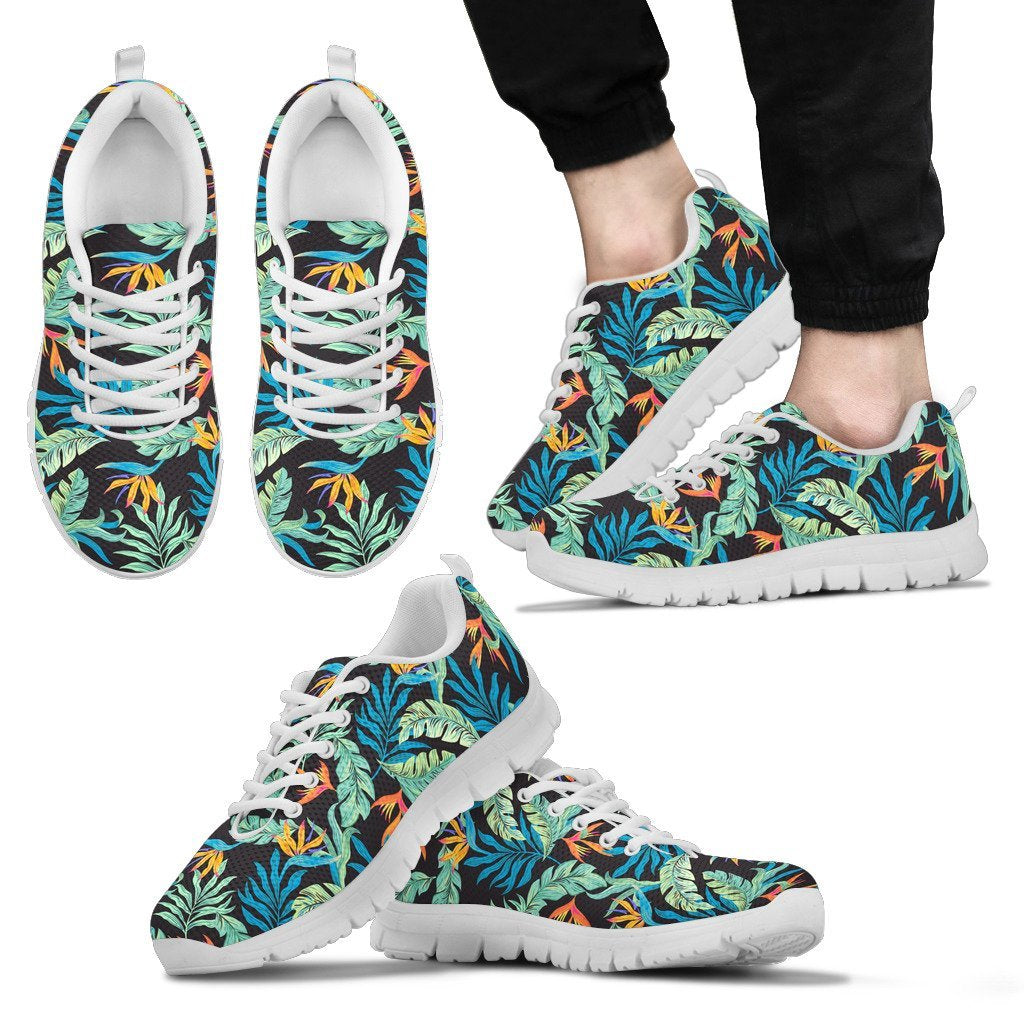 Tropical Palm Leaves Hawaiian Flower Men Sneakers