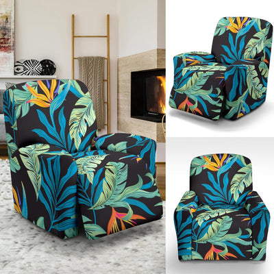 Tropical Palm Leaves Hawaiian Flower Recliner Slipcover-JORJUNE.COM