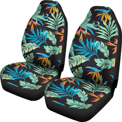 Tropical Palm Leaves Hawaiian Flower Universal Fit Car Seat Covers