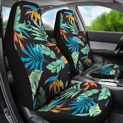 Tropical Palm Leaves Hawaiian Flower Universal Fit Car Seat Covers