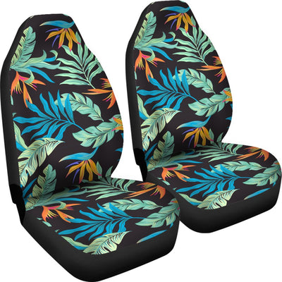Tropical Palm Leaves Hawaiian Flower Universal Fit Car Seat Covers