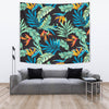 Tropical Palm Leaves Hawaiian Flower Wall Tapestry