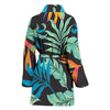 Tropical Palm Leaves Hawaiian Flower Women Bath Robe