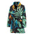 Tropical Palm Leaves Hawaiian Flower Women Bath Robe