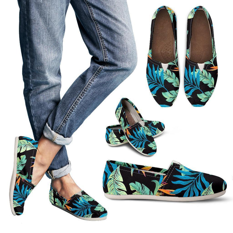 Tropical Palm Leaves Hawaiian Flower Women Casual Shoes-JorJune.com