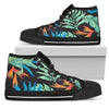 Tropical Palm Leaves Hawaiian Flower Women High Top Shoes