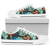 Tropical Palm Leaves Hawaiian Flower Women Low Top Shoes