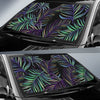 Tropical Palm Leaves Pattern Brightness Car Sun Shade-JorJune