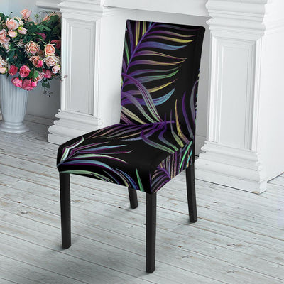 Tropical Palm Leaves Pattern Brightness Dining Chair Slipcover-JORJUNE.COM