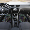 Tropical Palm Leaves Pattern Brightness Front and Back Car Floor Mats